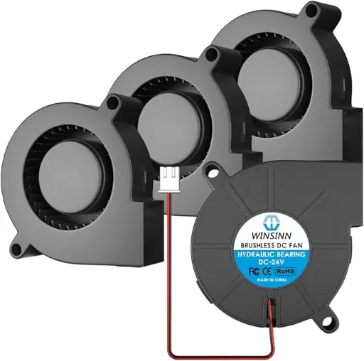 Ventiladores blower 24V para impresoras 3D Ventiladores blower de 24V Winsinn para mejorar la refrigeración de impresoras 3D